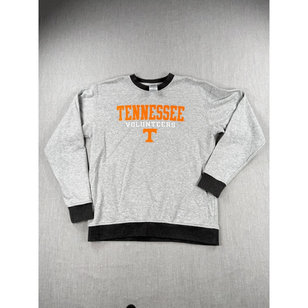 Russell Athletic Tennessee Volunteers Sweatshirt Unisex Medium Grey Orange NCAA